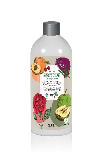 ENGRAIS FRUITIERS, ROSIERS ET PLANTES DE BRUYERES 0,5L